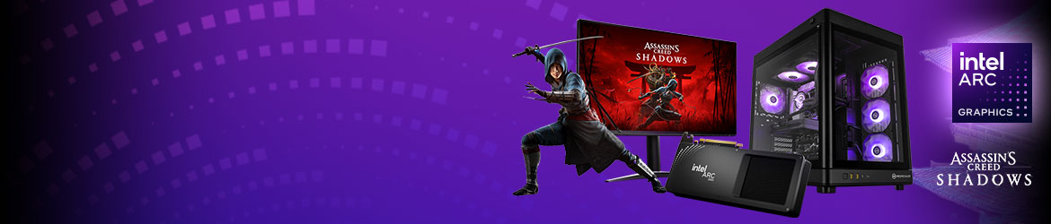 Game ready, feature packed. Enjoy high performance in the latest games at 1080p and 1440p with AI upscaling and ray tracing with Intel® Arc™ B-Series Graphics