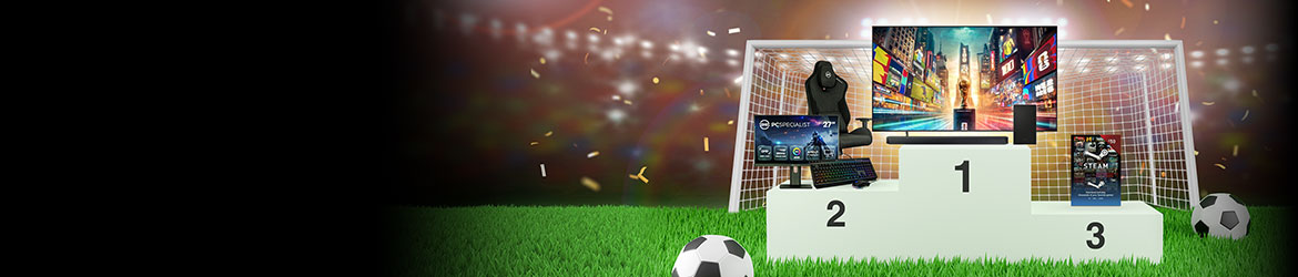 Score Big This World Cup PCSpecialist are offering you a chance to win 1 of 3 prizes just in time for kick off. 