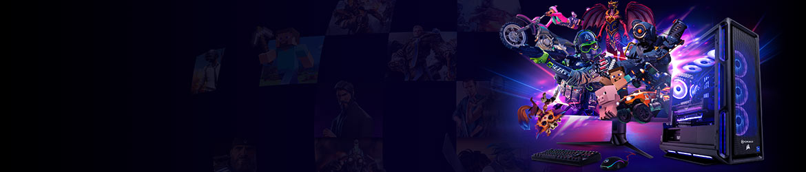 Game Based Computers Find our tailored specifications for your favourite games in our game based computers section. Ensure you keep your competitive edge whatever your budget.