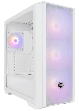White Gaming PC Case