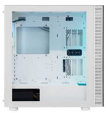 White Gaming PC Case